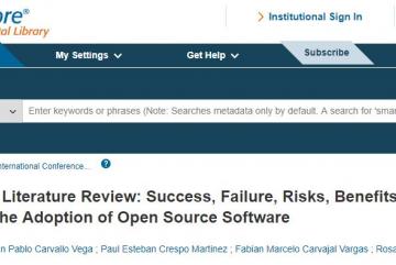 Artículo: Systematic Literature Review: Success, Failure, Risks, Benefits and Barriers Factors in the Adoption of Open Source Software